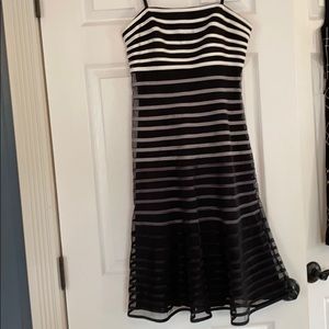 Black grey white White House black market dress